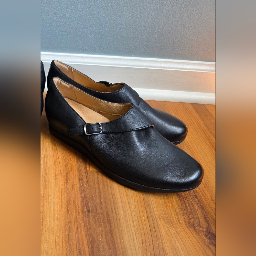 Dansko Marisa Oxford Black Flats Size 41
